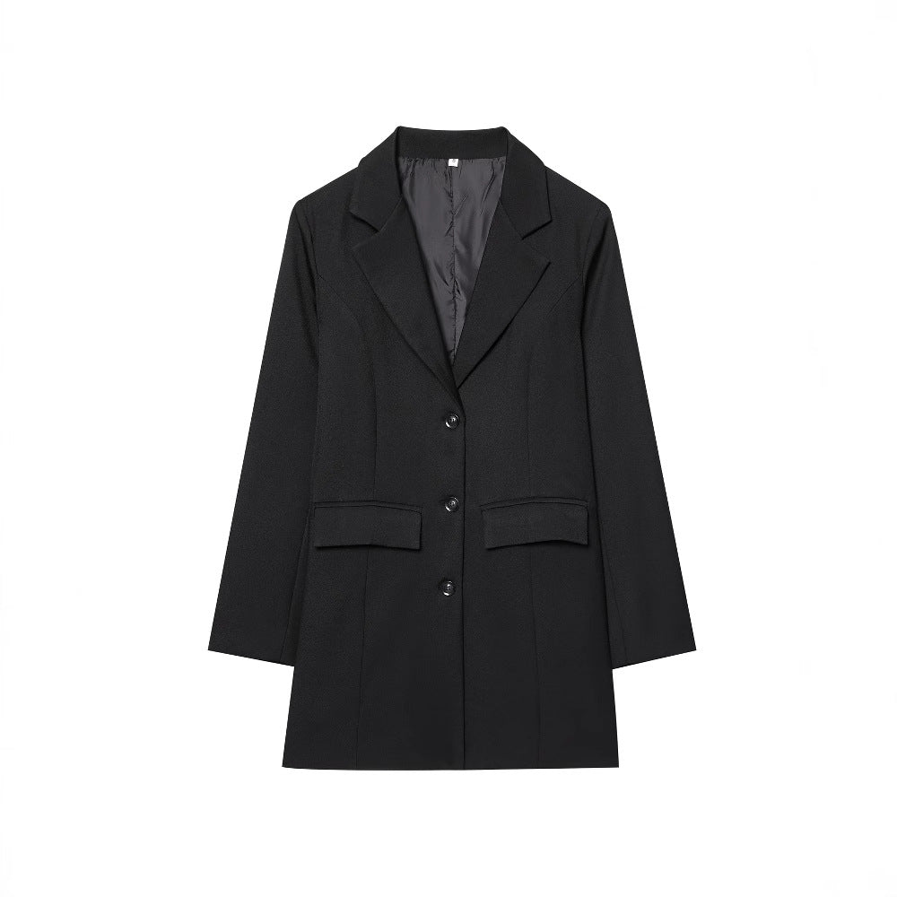 Damen eleganter Blazer mit tailliertem Schnitt Drune