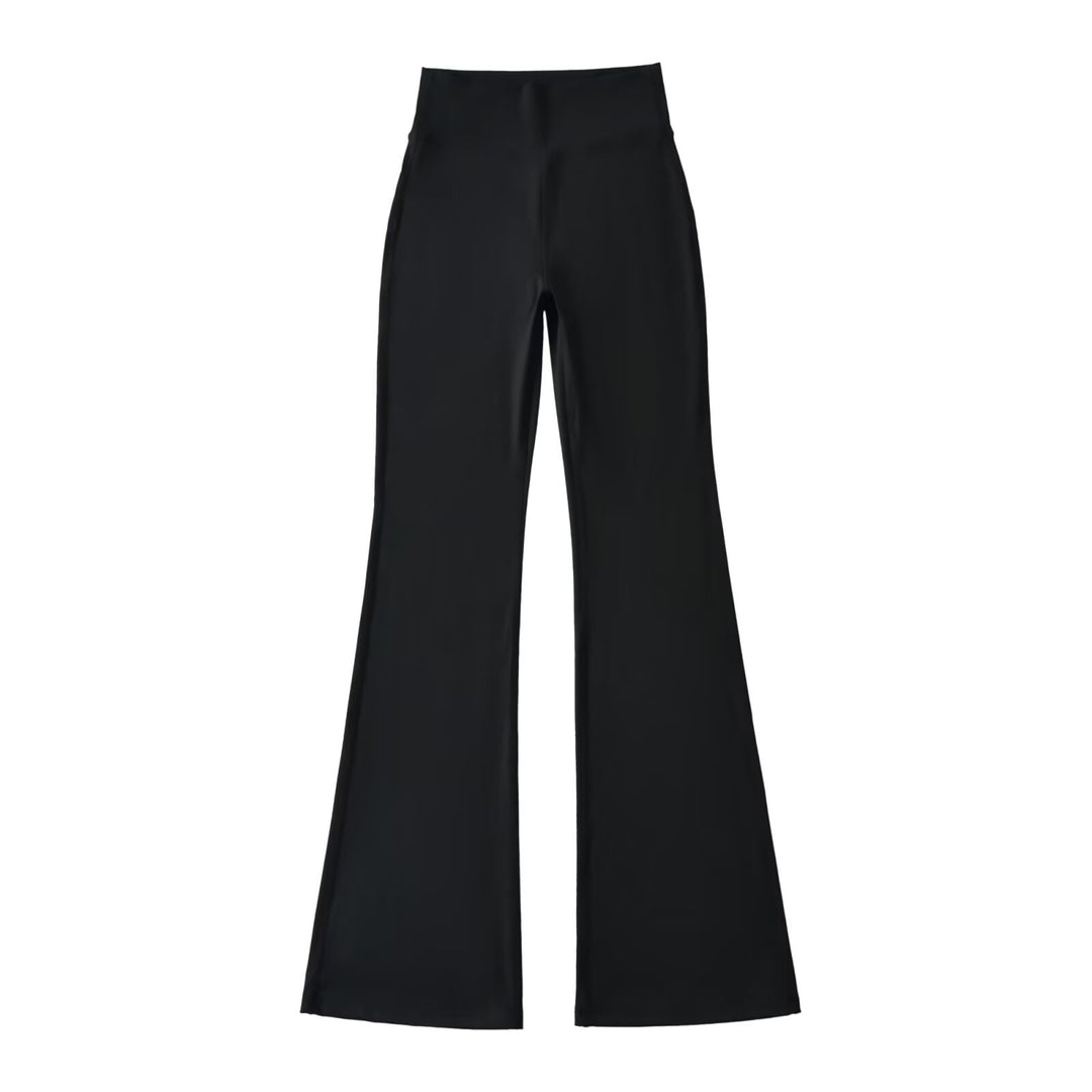 Damen Hochtaillierte ausgestellte Yoga‑Hose mit Formbund Drune