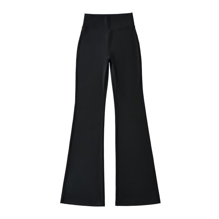 Damen Hochtaillierte ausgestellte Yoga‑Hose mit Formbund Drune