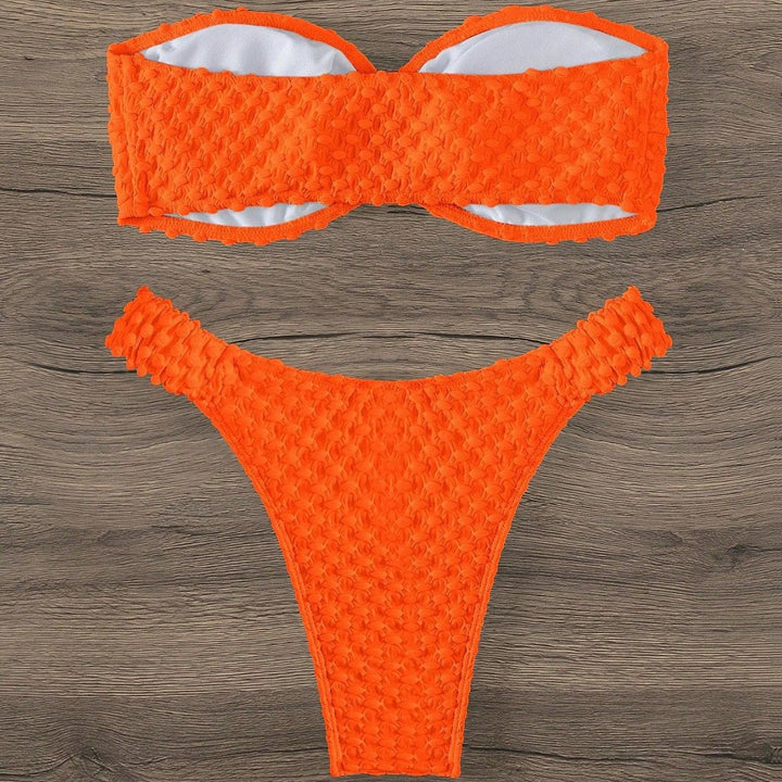 Damen Bandeau-Bikini mit strukturierter Oberfläche und sehr gutem Sitz Drune