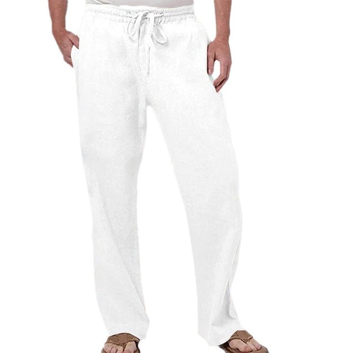 Herren nan weiche Loungehose aus Baumwolljersey mit elastischem Tunnelzugbund und seitlichen Eingrifftaschen Drune