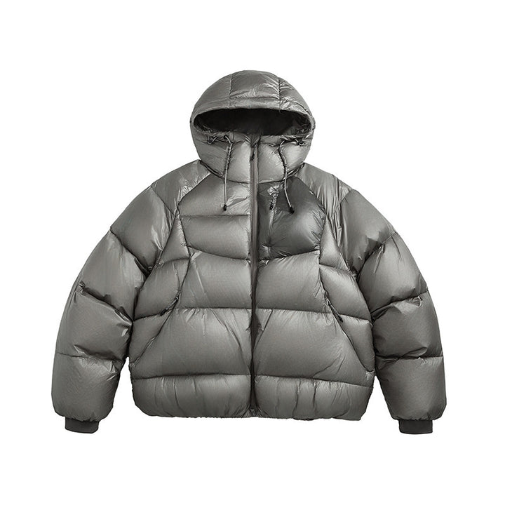 Unisex Stepp-Daunenjacke mit Kapuze und leichter Wärmeisolierung Drune