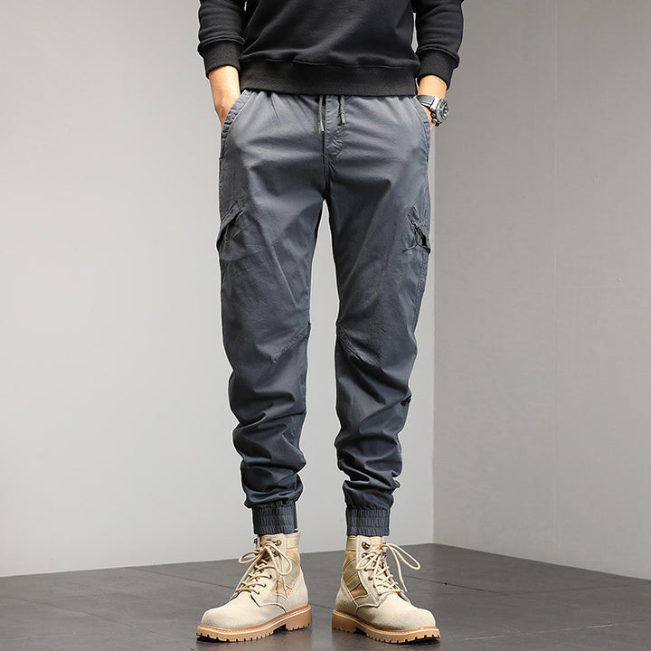 Herren Technische Cargo-Jogginghose mit Bündchen und Multifunktionstaschen Drune