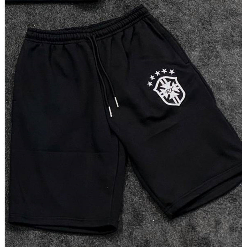 Damen nan weite Jogginghose mit elastischem Bund, Tunnelzug und gesticktem Emblem Drune