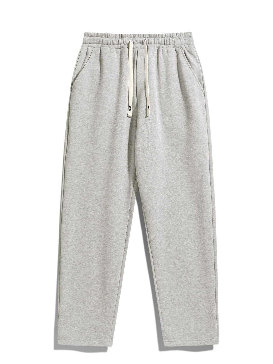 Herren Konisch zulaufende Fleece-Jogginghose mit elastischem Bund, Kordelzug & vorgeformten Knien Drune