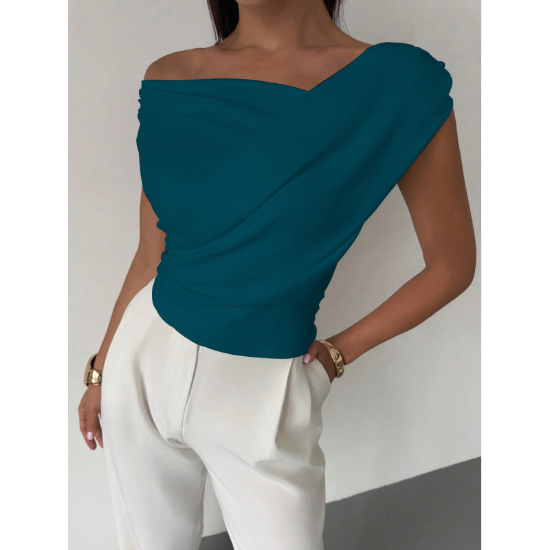 Damen Wickeloberteil mit weichem Stoff und elegantem Design Drune