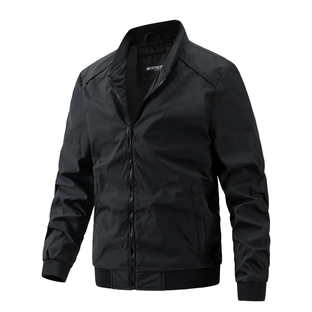 Herren Freizeit-Bomberjacke mit hohem Kragen Drune