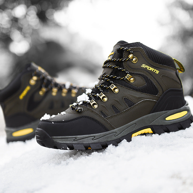 Damen Gefütterte wasserdichte Trekkingstiefelette mit Thermofutter und griffiger Profilsohle Drune