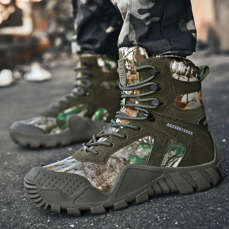 Herren Tactical Boots mit verstärktem Knöchelschutz und rutschfester Sohle Drune