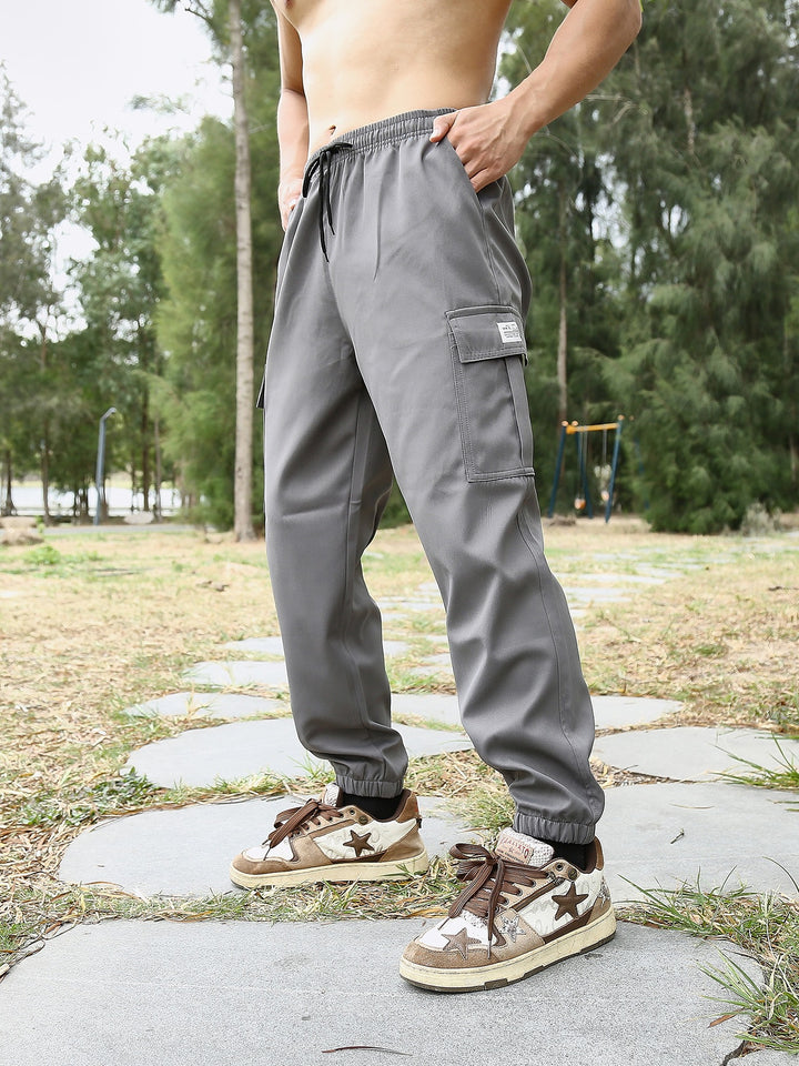 Herren Freizeit Cargo-Hose mit elastischem Bund und praktischen Taschen Drune