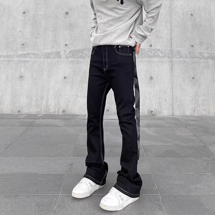 Herren Modische geflammte Jeans Drune