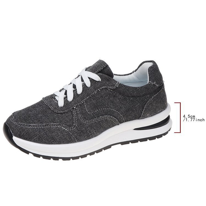 Damen  sportlich-elegante Textile Sneaker mit dämpfender EVA-Sohle und gepolsterter Innensohle Drune