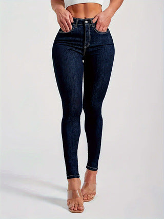 Damen High‑Waist Sculpting‑Skinny‑Jeans mit Superstretch Drune