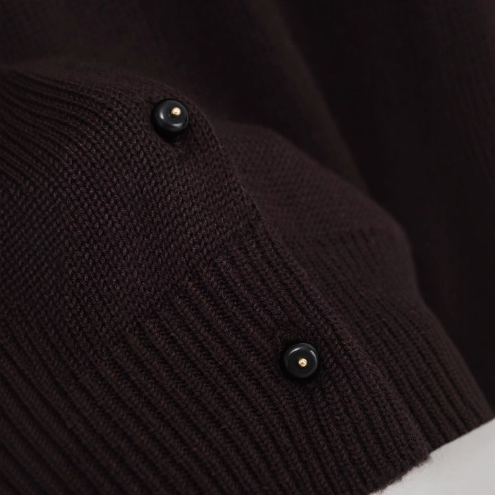 Damen kuschelige Strickjacke mit Knopfverschluss Drune