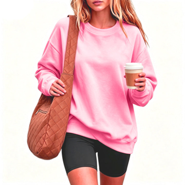 Damen Bequemer Oversized Sweatshirt Drune