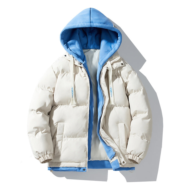 Herren Wattierte Steppjacke mit integriertem Kapuzen-Layer und winddichter Außenhülle Drune