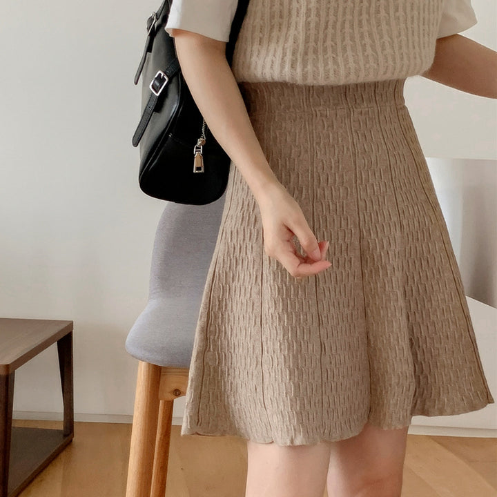 Damen Strick-Midikleid mit strukturiertem Design Drune