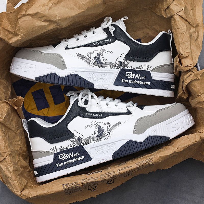 Damen Sportliche Sneakers mit kunstvollem Grafikdesign und rutschfester Sohle Drune