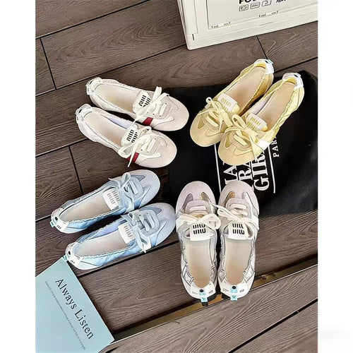 Damen Schicke Ballerinas mit weichem Wildleder-Drune