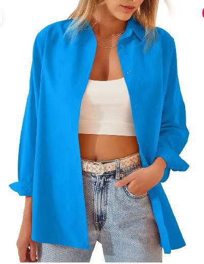 Damen Leichte und luftige Overshirtbluse Drune