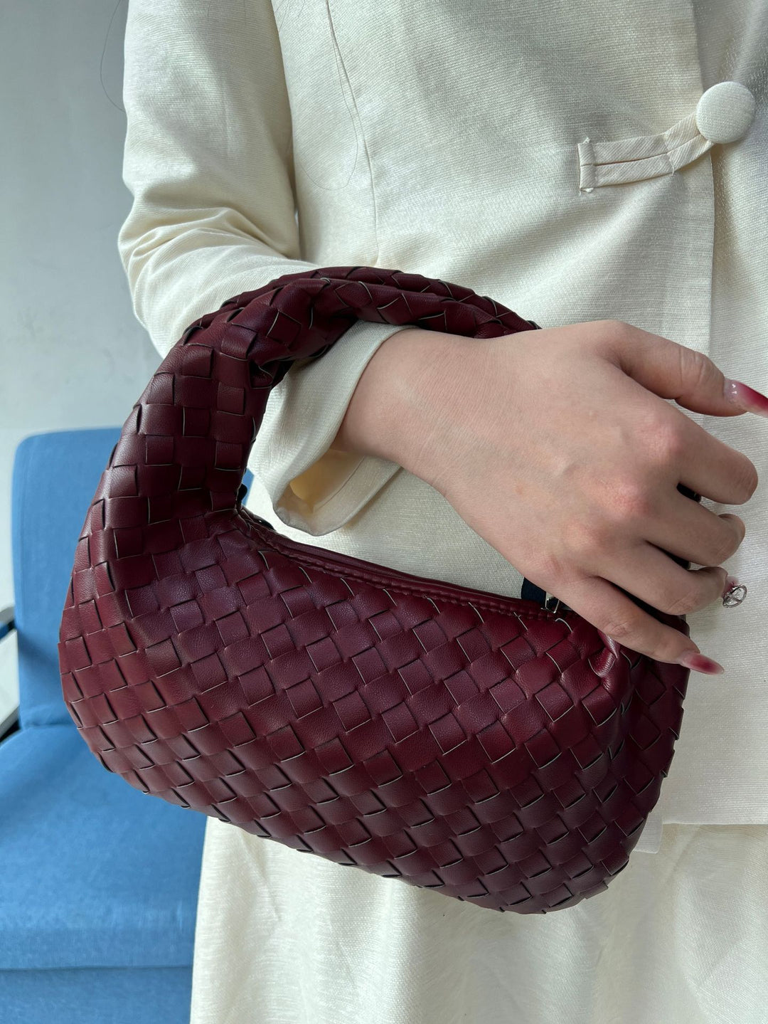 Drune | Frauen Handtasche mit Geknotetem Griff Geflochten