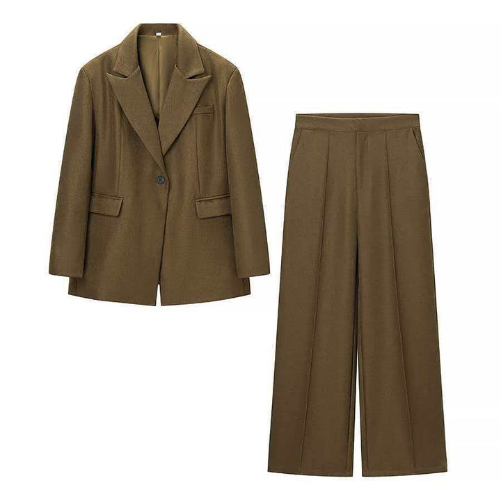 Damen Klassische Oversized Blazerjacke Drune