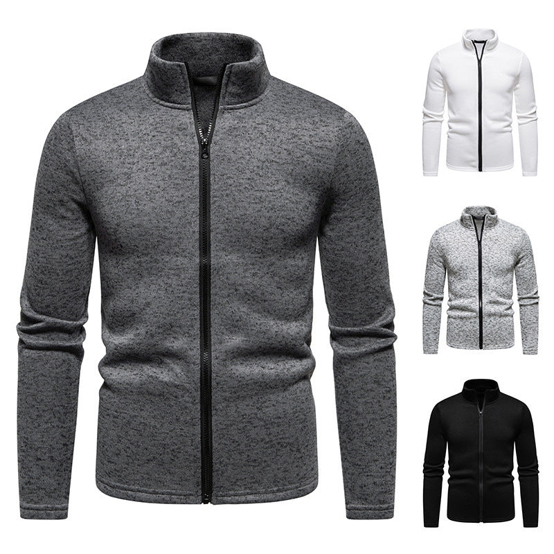 Herren Fleecejacke mit hohem Kragen und durchgehendem Reißverschluss Drune