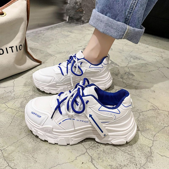 Damen Sportliche Chunky Sneakers mit atmungsaktivem Mesh und dynamischer Sohle Drune