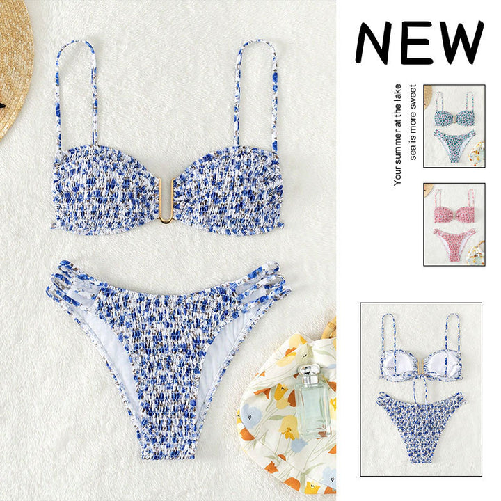 Damen Push-Up-Bikini-Set mit raffinierter Raffung Drune