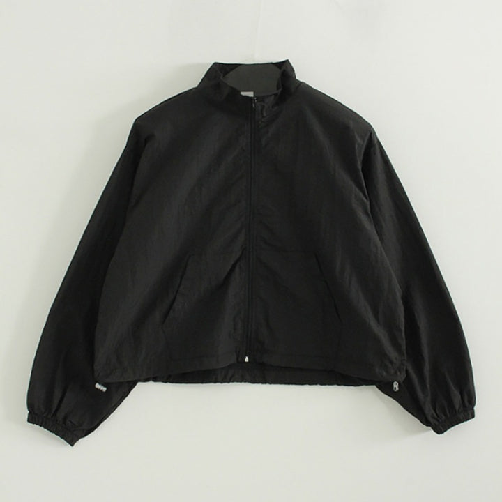 Damen sportliche Windjacke mit hohem Kragen und Reißverschluss Drune