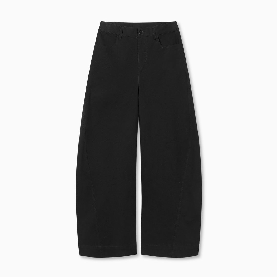 Damen Weit geschnittene High-Waist-Hose Drune