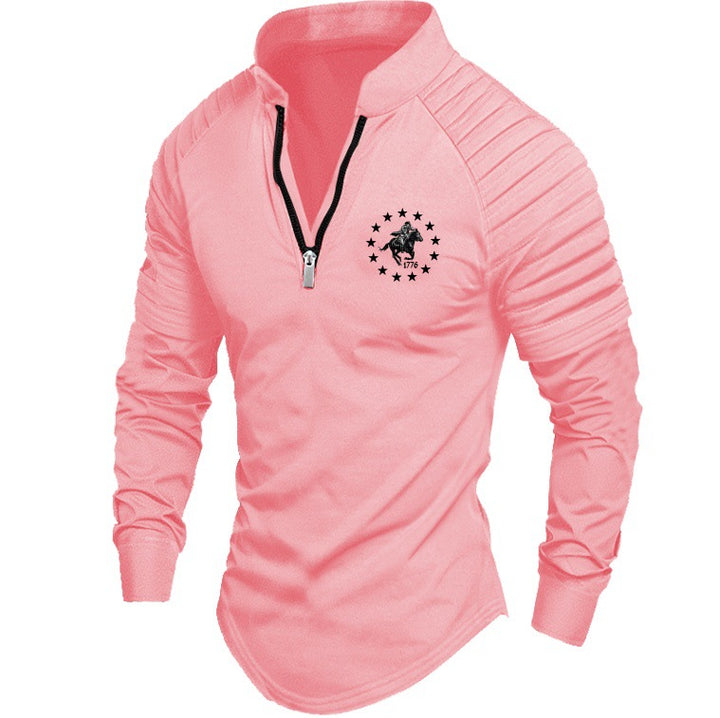 Herren Sportlicher Pullover mit elegantem Reißverschluss und praktischen Details Drune