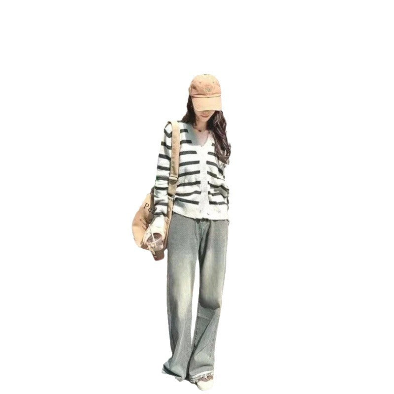 Damen weite Jeanshose Drune