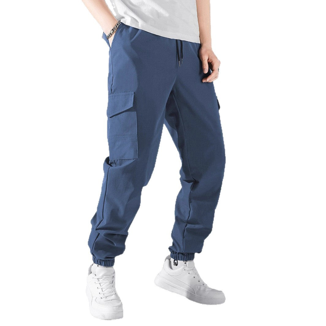 Herren Technische Cargo-Jogginghose im Utility‑Stil mit Klappentaschen & elastischen Knöchelbündchen Drune