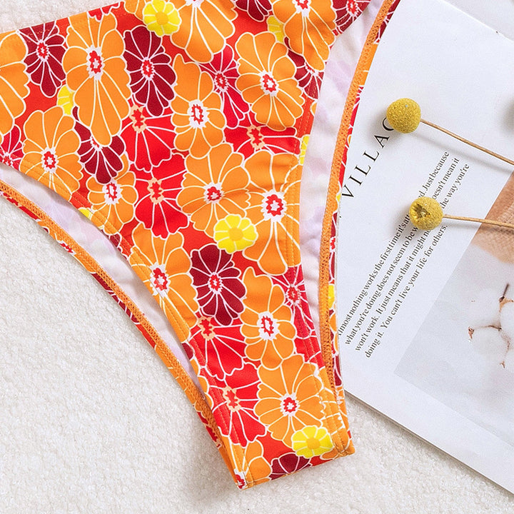 Damen Bikini mit floralem Design und schmeichelndem Schnitt Drune