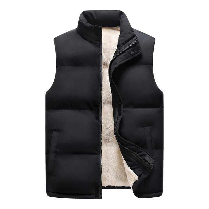 Damen Wattierte Ärmellose Thermo‑Weste mit Sherpa‑Innenfutter und hohem Stehkragen Drune