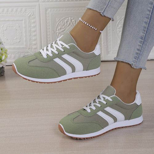 Damen Sneakers im sportlichen Retro-Stil mit atmungsaktiver Oberflächenstruktur Drune