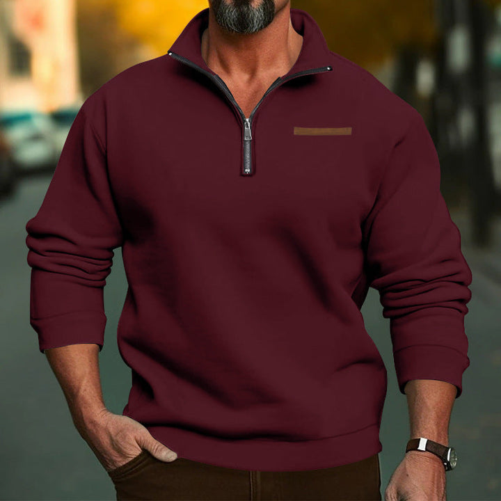 Herren Fleece Sweatshirt mit Reißverschluss Drune