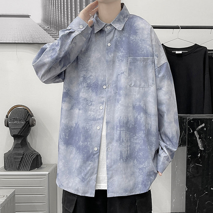 Damen Modisches Oversized Hemd mit Wollstruktur Drune