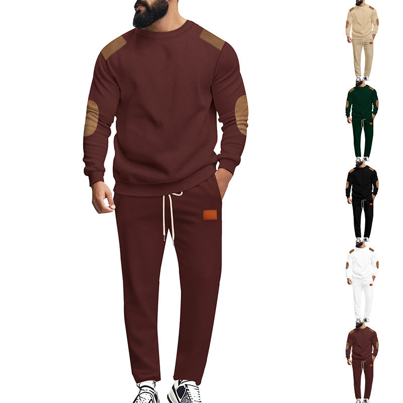 Herren modisches Sportanzug Set mit elastischem Bund und praktischen Taschen Drune
