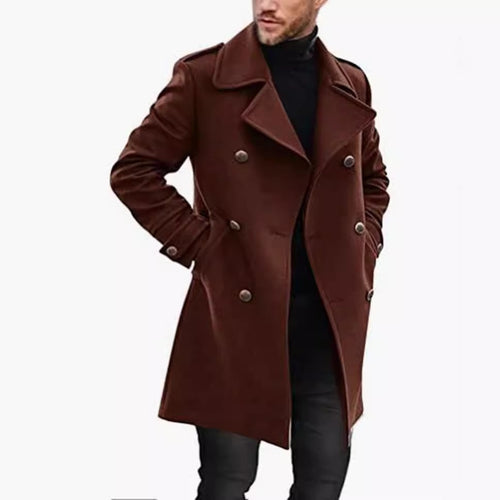 Herren eleganter und leichter Frühlingstrenchcoat Drune