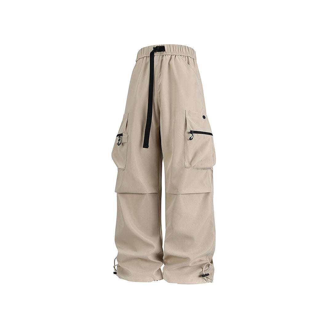 Herren Baggy‑Technische Cargo‑Hose mit integriertem Sicherheitsgurt und verstellbarem Saum Drune