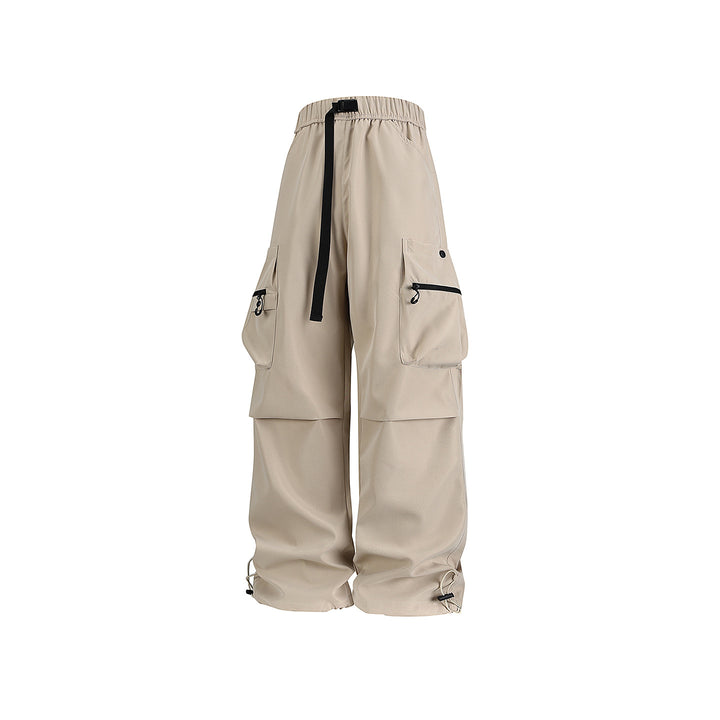 Herren Baggy‑Technische Cargo‑Hose mit integriertem Sicherheitsgurt und verstellbarem Saum Drune