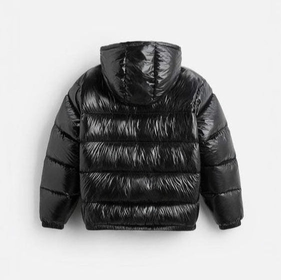 Damen Steppjacke mit glänzender Oberfläche und verstellbarem Kapuzenbereich Drune