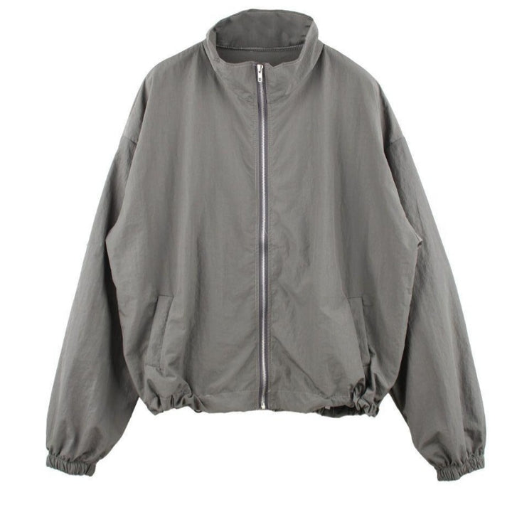 Damen trendige Übergangsjacke mit hohem Kragen und elastischen Bündchen Drune