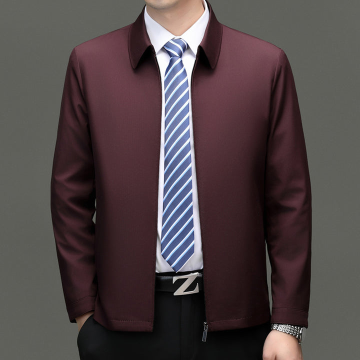 Herren elegante Übergangsjacke mit modernem Kragen und sorgfältig verarbeitetem Innenfutter Drune