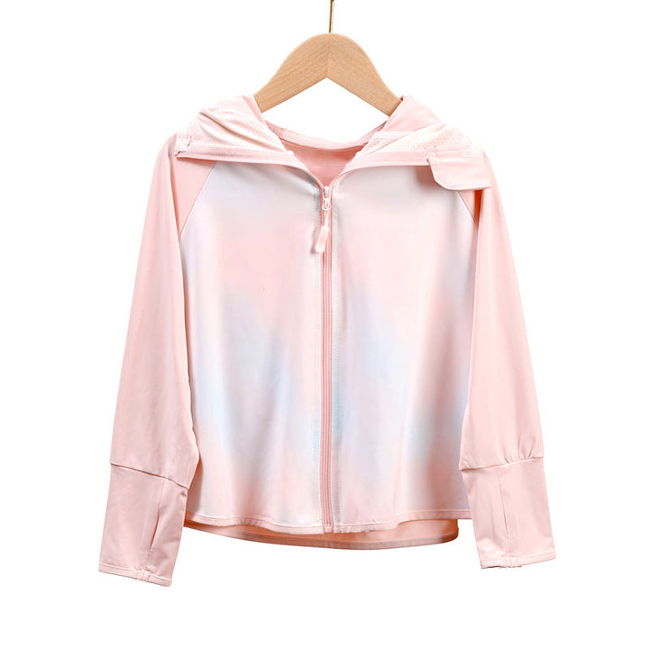 Damen atmungsaktive Sonnenschutzjacke mit Reißverschluss Drune