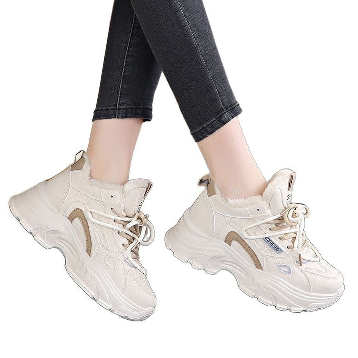 Damen Winterliche Sneaker mit warmem Futter und rutschfester Sohle Drune