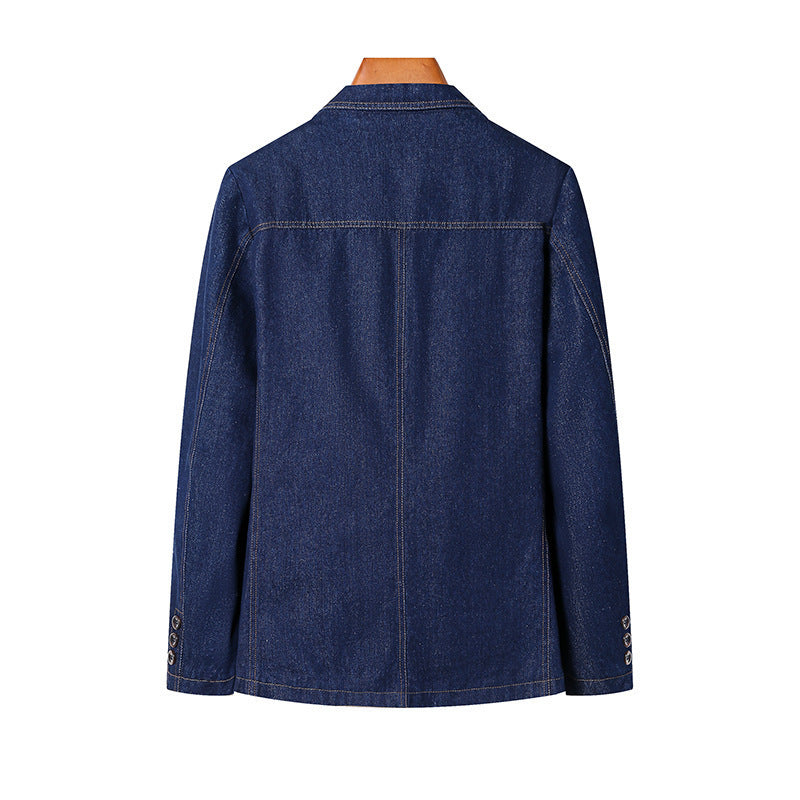 Damen Modische Denim Blazerjacke Drune