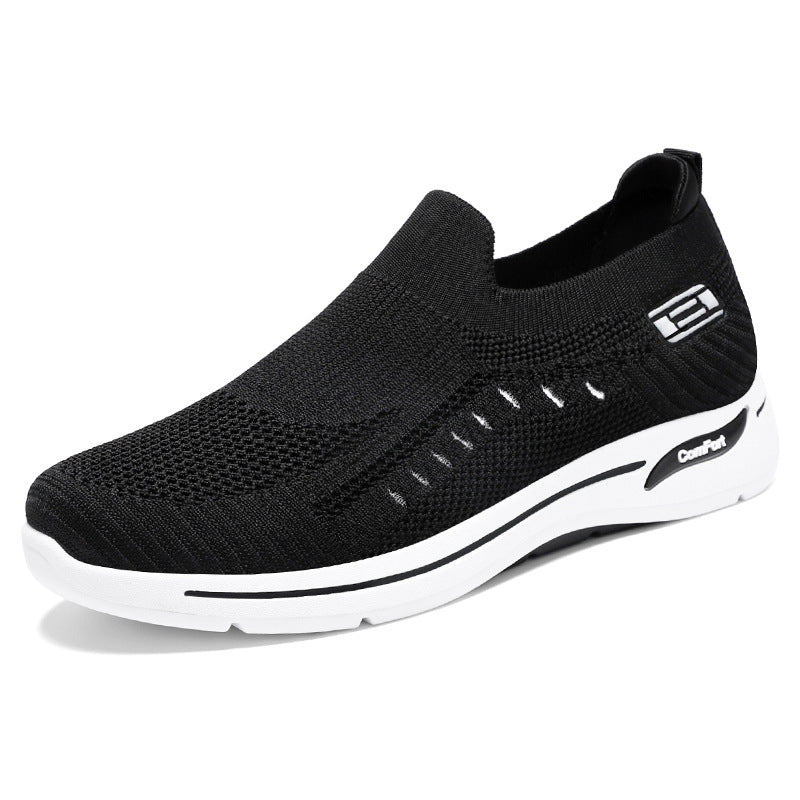 Damen nan ultraleichter gestrickter Slip-On Walking-Sneaker mit nahtlosem Sockenschaft und dämpfender EVA-Comfort-Zwischensohle Drune